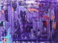 "Purple rain" 80x120cm te koop